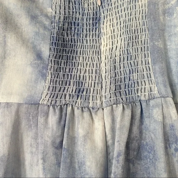 Petersyn Bruna Jumpsuit lace-up front strapless Grotto color Size Large